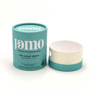 CMKY Cardboard Packaging Cylinders Childproof Embossing Blister Inserted