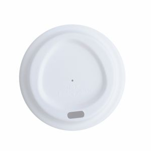 Cup Lids, Cup Holder. White/Nature, Sugarcan Bagasse, Biodegradable and