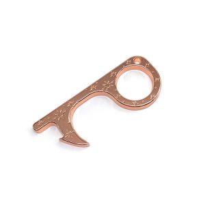 Multifunctional No Touch Door Opener Keychain With Nickel Plating