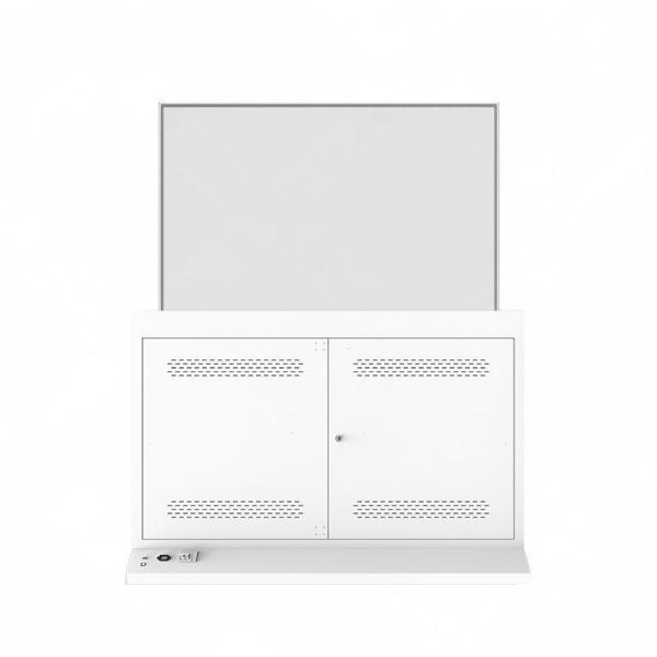 Close-up of transparent OLED display