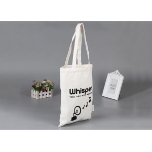 Leisure Foldable White Cotton Canvas Shopping Tote Eco Friendly