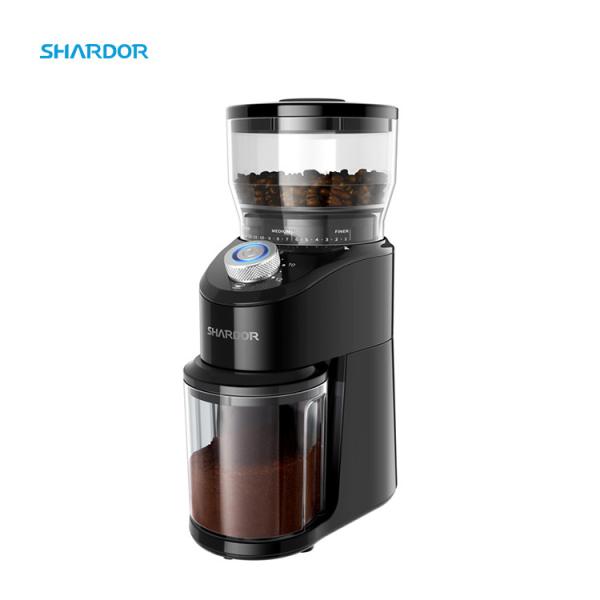 Buy Automatic Conical Burr Coffee Grinder Precise Setting Electric Coffee Equipment at wholesale prices