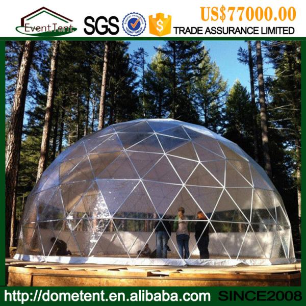 Buy Large Transparent Event Geodesic Dome Tent With Clear Roof Cover at wholesale prices