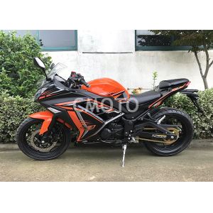China Digital Speedmeter Orange Black Street Sport Motorcycles Mufler Stainless Steel Muffler on sale