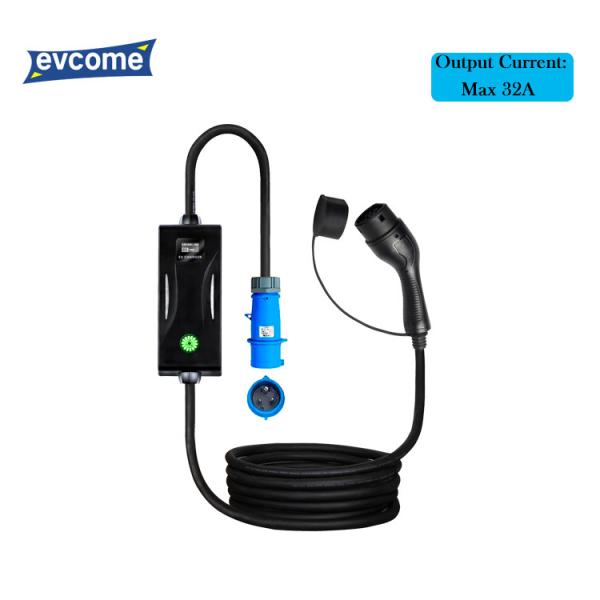 EVCOME Portable Ev Charger With 5M Or Customized Cable SAE J1772 & IEC 62196 &