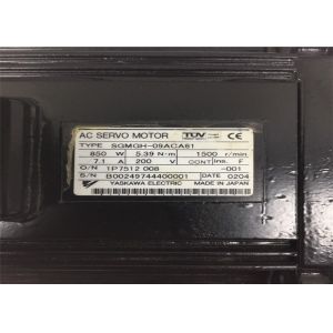Industrial Servo Motor Yaskawa 5.39N.m 200V AC Servo Motor SGMGH-09ACA61