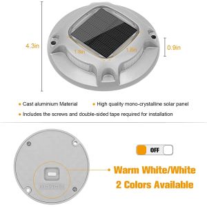 Aluminum PC Solar LED Dock Light Eco Friendly IP67 Waterproof