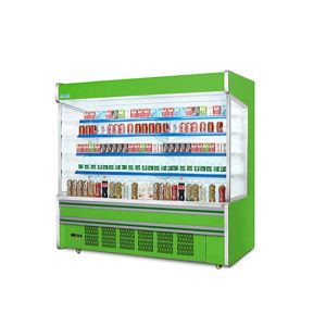 Supermarket Air Multideck Open Chiller Commercial Vegetable And Fruit Display