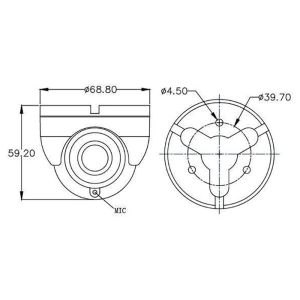 Night Vision Inside View Car Dome Camera Car Video Recorder HD 1080P