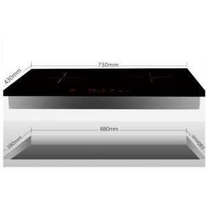 Ceramic Surface Double Burner Child Lock Kitchen Cooktop