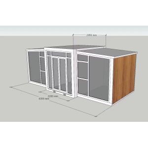 10 Foot Transportable Expandable Prefab Homes Container House Oem