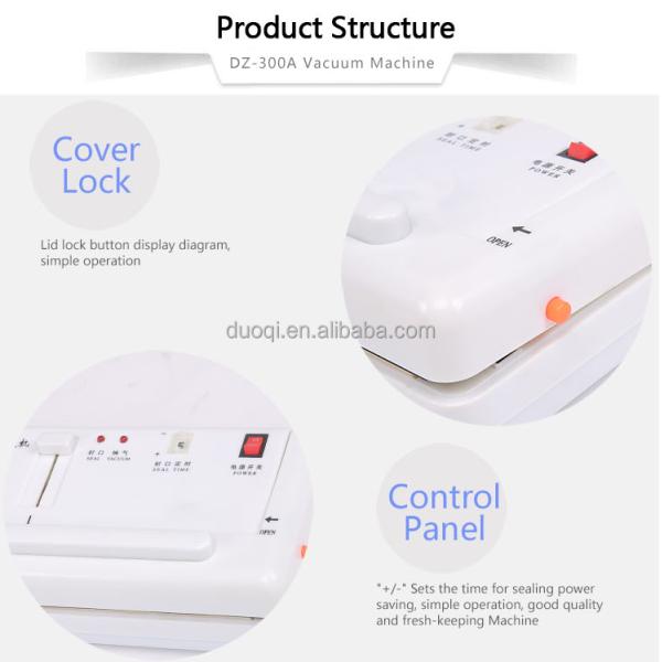 Instant Heating Household Food Vacuum Sealer 300A Impulse Sealer for Longer Shelf Life