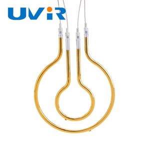230V 1500W Gold Reflector Ring Infrared Lamp 80mm