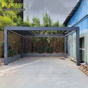 Outdoor patio intelligent retractalbe aluminum blade pergola