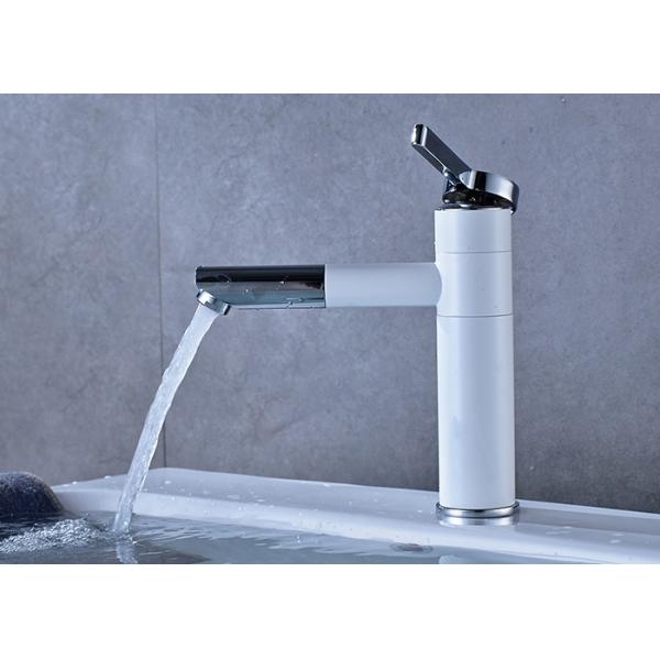 Buy Deck Mounted Bathroom Vanity Faucets , Bathroom Water Faucet Thermostatic ROVATE at wholesale prices