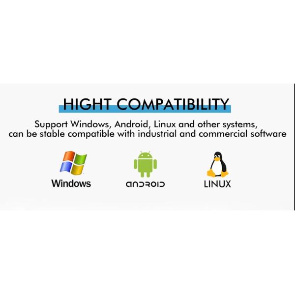 7 Inch Briteness 600cd/m2 1024x600 HDMI 1.1 PCAP resistive touch screen