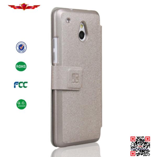 New 100% Qualify PU Wallet Leather Cover Cases For HTC ONE Mini M4 High Quality Colorful