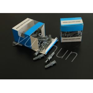 Quality Wall Plastic Plug Anchor Expand Nails With Screw 5mm for sale