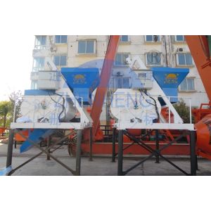 25m3 / H Electric Twin Shaft JS500 Concrete Mixer Wear Resistant Cast 1 Year