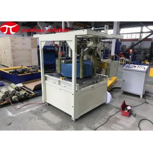Automated PLC Control Vertical Pvc Hose Coil Packing Wrapping Machine4m/Min