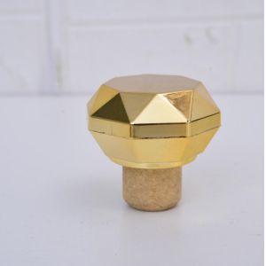 Non Spill 700ml T Shape Synthetic Cork Stopper For Custom Wine Bottle