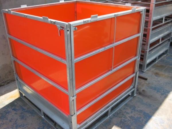 Galvanised IBC Intermediate Bulk Container Foldable Pallet Container With Coated