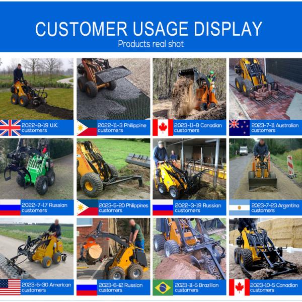 China Mini Skid Steer Loader Diesel Skid Steer Loader With Attachments Mini Skid Steer Loader