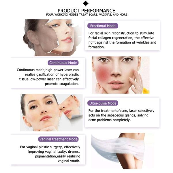 Rejuvenation 10600nm Co2 Laser Beauty Equipment , Co2 Laser Vaginal Machine