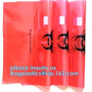 autoclavable Biohazard Collection Bags, 40 Gallon Biohazard Garbage Bag, ldpe