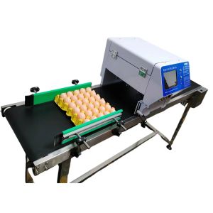 Automatic Ink Egg Printing Machine Portable Hand Egg Coding Machine 48000eggs/H