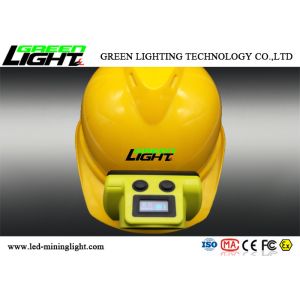 OLED Screen Cordless Miners Cap Lamp 18650 6800mA Battery Capacit Support USB