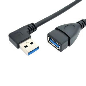 90 Degree Right Angle USB Charging Data Cable With USB 3.0 Male To Female