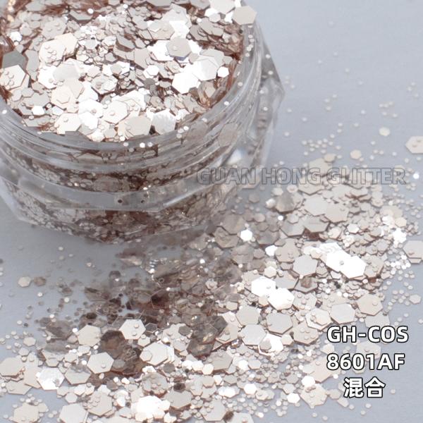 Party Makeup Iridescent Face Glitter Hexagon Titanium Ceramic Loose Cosmetic Glitter