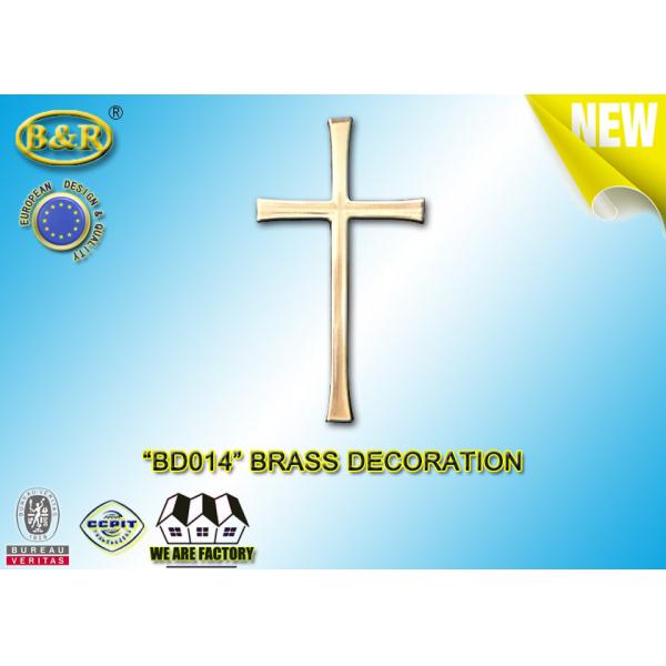 Buy Ref .BD014 Brass Cross Tombstone Decoration Material Copper Alloy Brass Decoration at wholesale prices