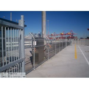 chain link wire mesh fence PVC coated