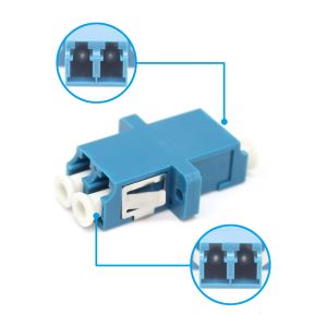 High Loading Test LC UPC DX One-piecer Ceramic FTTX Fiber Optic Adapter With