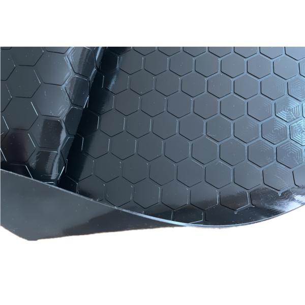 Easy Cleaning Water Proof Non Slip Black Hexagon Rubber Door Mat