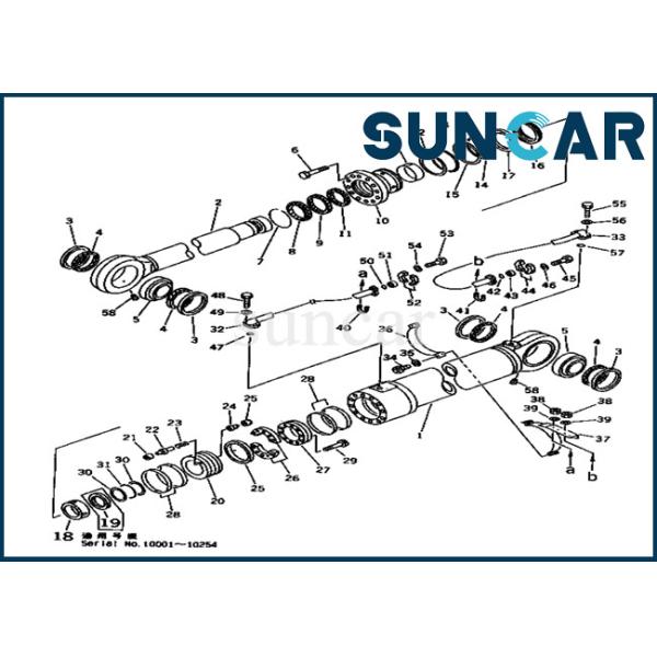 Buy Komatsu Repair Kit 707-99-78620 Boom Cylinder Seal Kit Fits Excavator Models PC1000-1 at wholesale prices