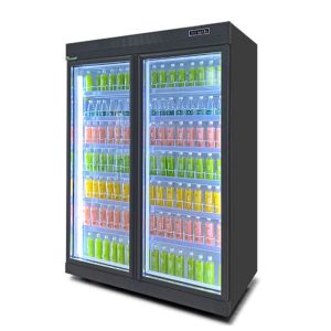 Display Chiller Commercial Beverage Cooler Refrigerator Glass Door Fridge