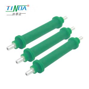 High Temperature Rubber Covered Conveyor Rollers Lightweight Rustproof