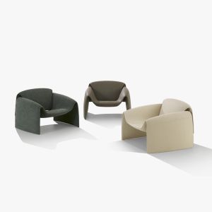 Fabric Italian Minimalist Designer Modern Armchair Casual Crab Chair For Living