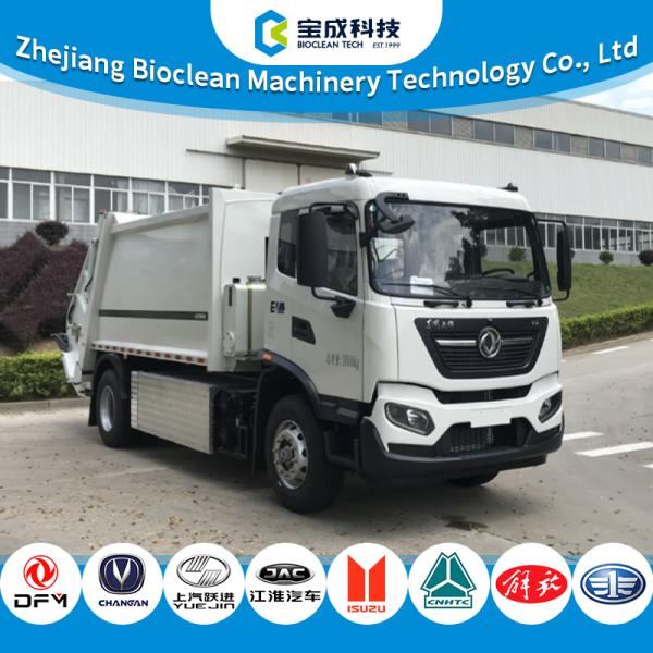 18Tons Pure Electric Waste Truck Refuse Compactor Vehicle With TZ370XS-LKM1103