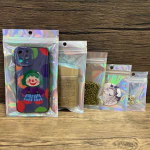 Customize Small Laser Zip Mylar Holographic Laser Bags