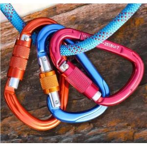 Electrolytic Treatment Finish Heavy Industry Aluminum Carabiner Hook Custom Clip