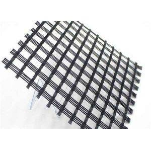 Bitumen Road Repair Biaxial Yarn Glass Fiber Geogrid Length 100m