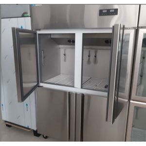 Four Door Stainless Steel Freezers 220V 32 Cubic Foot