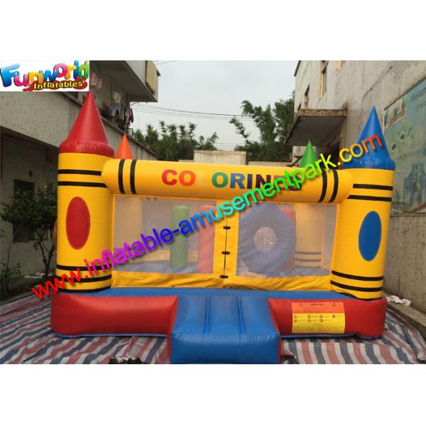 Customized Inflatable Commercial Bouncy Castles / House With 0.55mm PVC