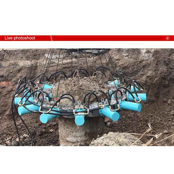 BYMK-180S Excavator or crane with powerback Hydraulic Pile Breaker/Cutter for your piles construction