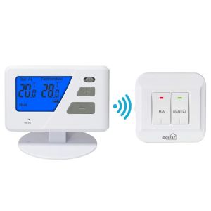 Riseem White Color Non-programmable Wireless Home Thermostat with Heat / Cool