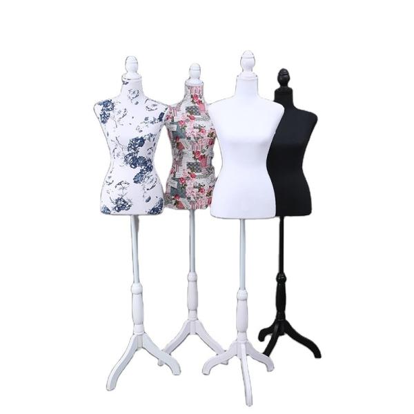 Factory direct sales foam cloth female model clothing display props bust printed